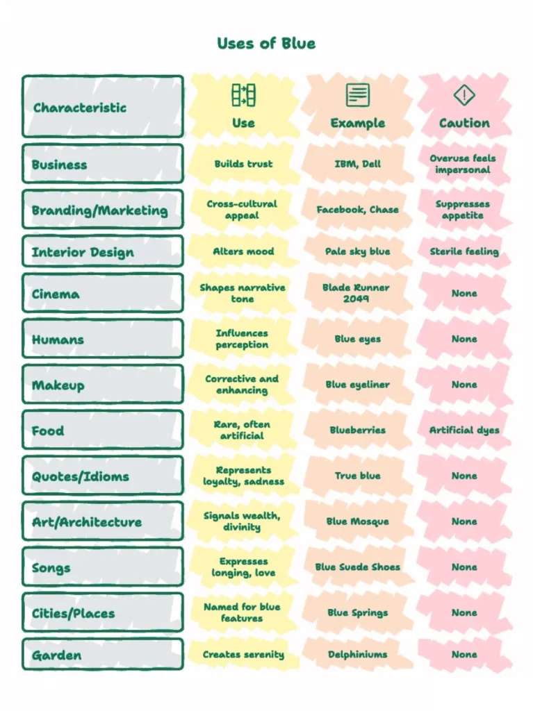 uses-of-blue-color